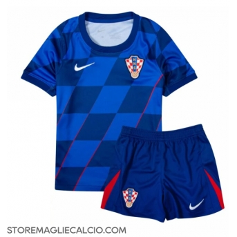 Croazia Maglia Gara Trasferta Repliche Europei 2024 Bambino